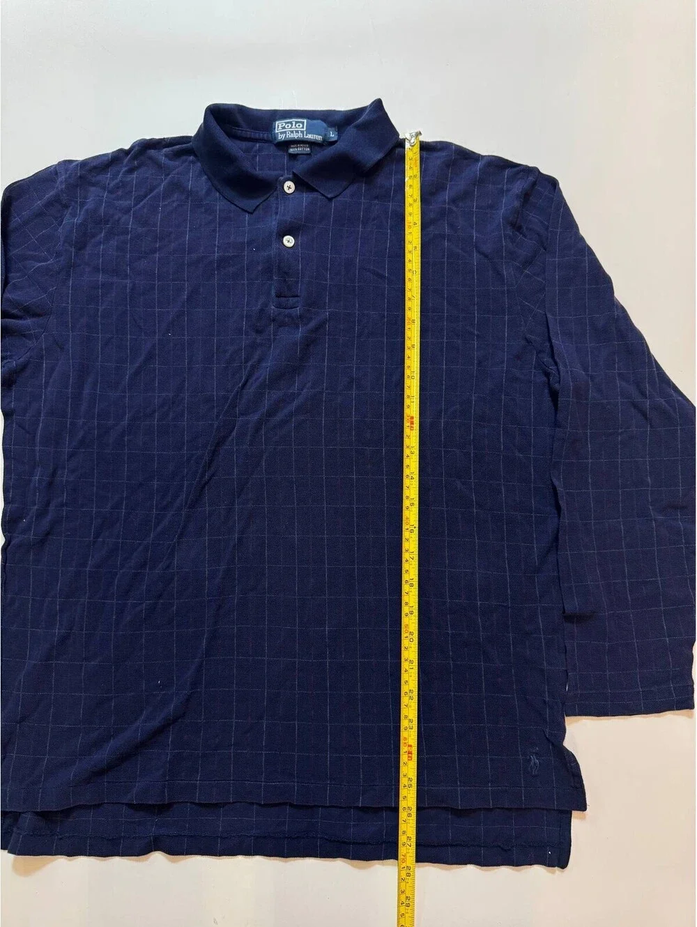 Polo Ralph Lauren Lot of 2 Mens Cotton Shirt Size L Blue Long Sleeve Pre-Owned
